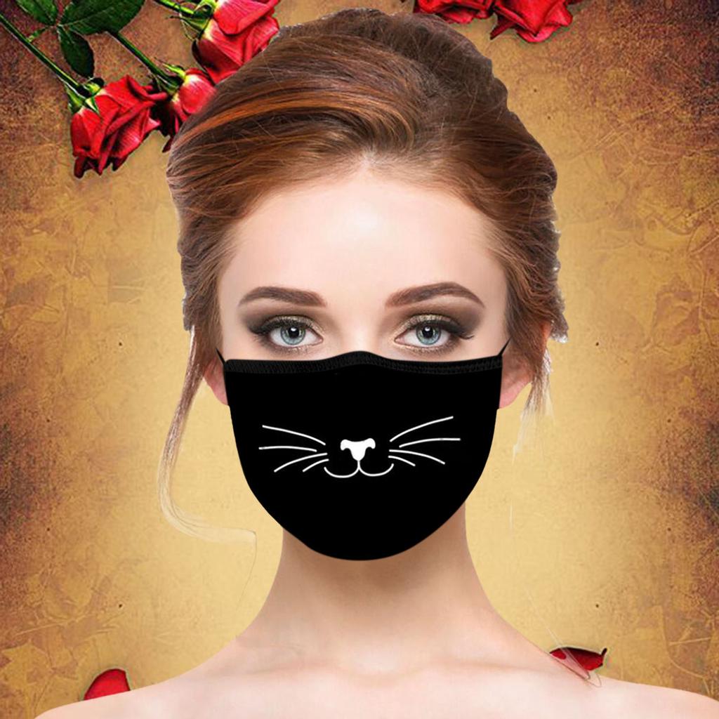 Adult Washable And Reusable Breathable Beard Pattern Windproof And Haze Mask