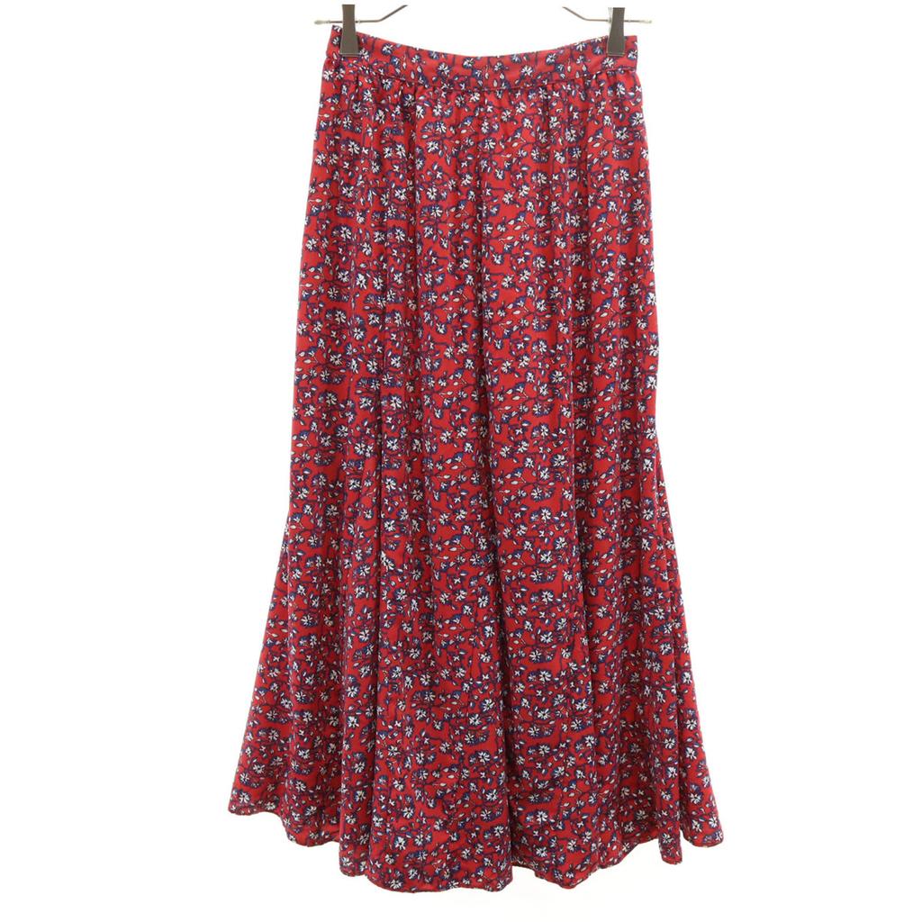 JOURNAL STANDARD Relume Floral Long Length Flare Skirt F Reddish Women Used