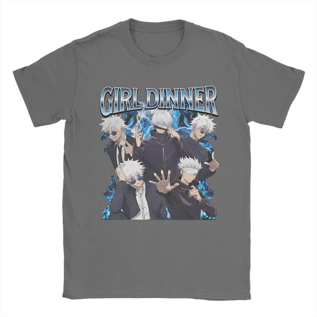 T-shirt Unisex Satoru Gojo Ragazza Cena JJK Anime Fresche Cotone Magliette Manica Corta T-shirt Girocollo Top Taglie Forti