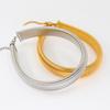 European Punk 18K Gold Titanium Steel Elastic Choker Necklace with Goose Throat Collar