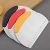 Stainless Steel Pastry Cutter Half Round Scraper Dough Bread Chopper Scale Pizza Cutter Comfortable Handle Kitchen Baking Tools
