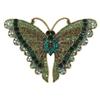 Retro Rhinestone Inlaid Butterfly Brooch Sparkling Cute Jewelry for Women Coat Valentine's Day Gift for Lover