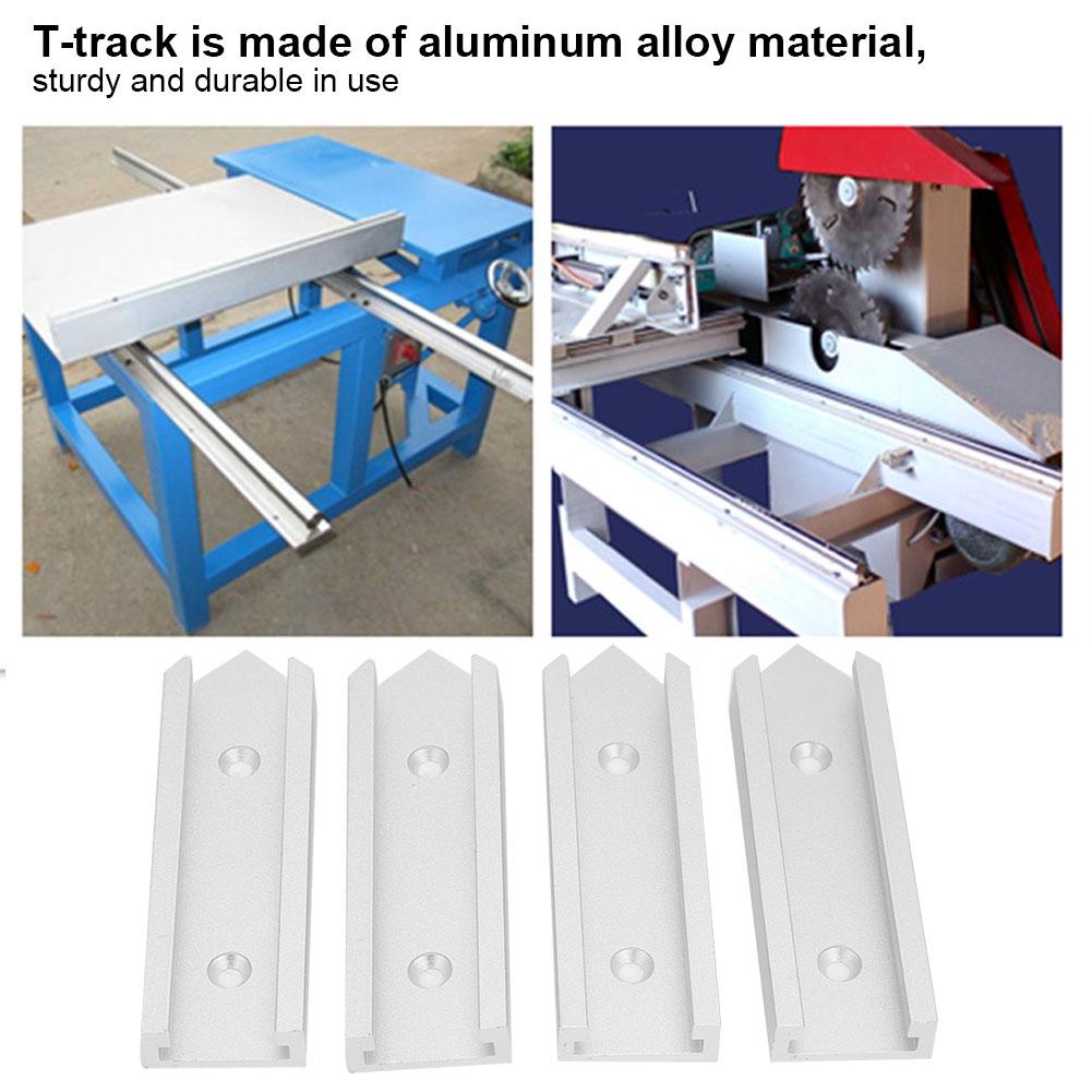 4 Pcs T Track Connector Miter Track Jig Fixture Slot Connector For Router Table