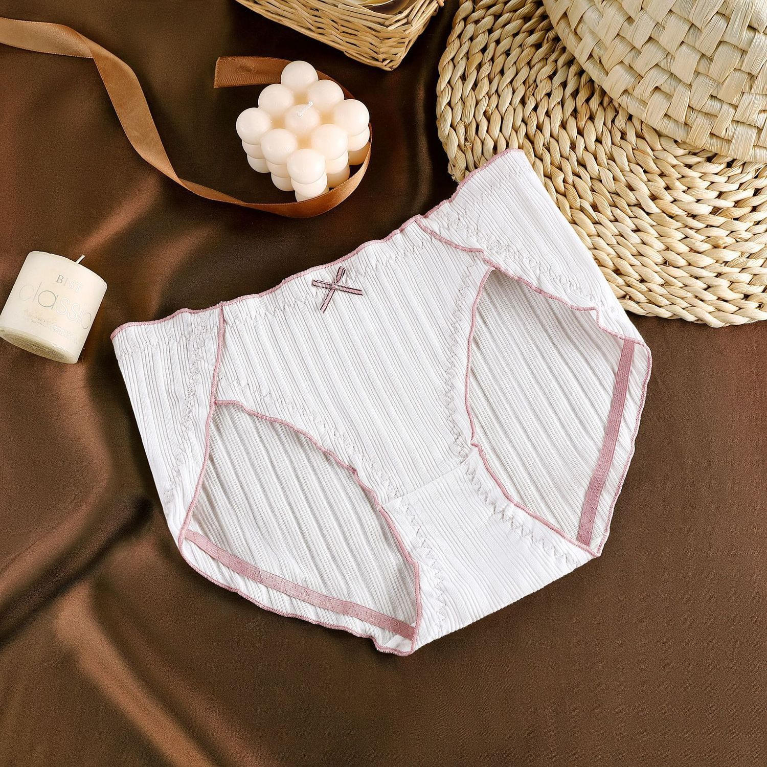 

Женские антибактериальные студенческие трусики со средней посадкой, сексуальные женские дышащие удобные трусы большого размера XL белый