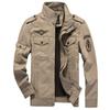 Autumn and winter new men's jackets, military casual jackets, large size men's cotton jackets, long sleeves