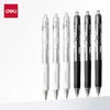Deli Smooth 0.5mm Black Gel Pens (12-Pack)
