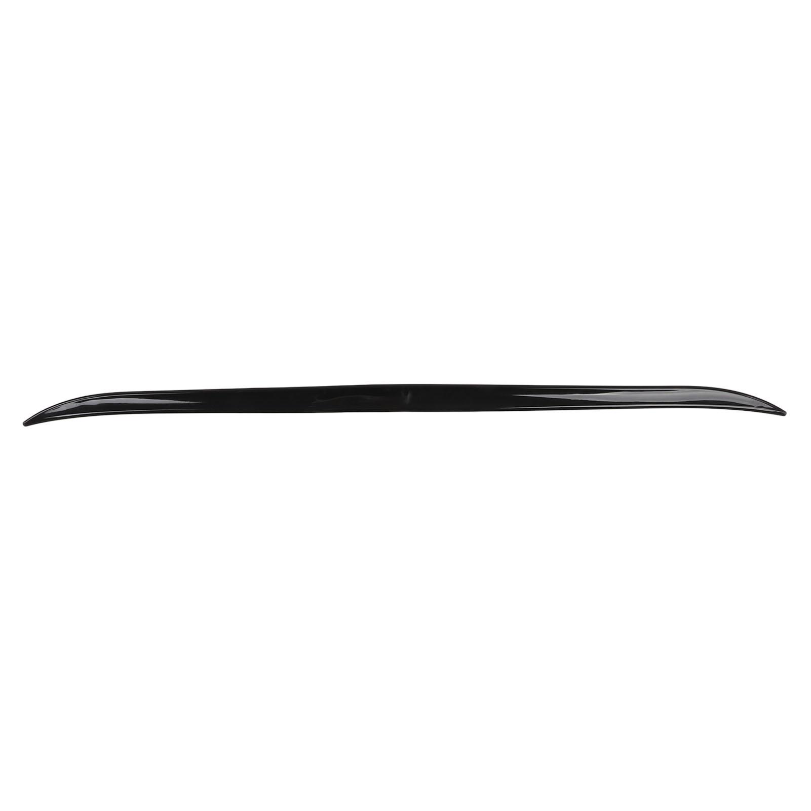

Car Rear Trunk Spoiler Glossy Black Rubber 120x4cm 47.2x1.6in Universal with Double Side Adhesive