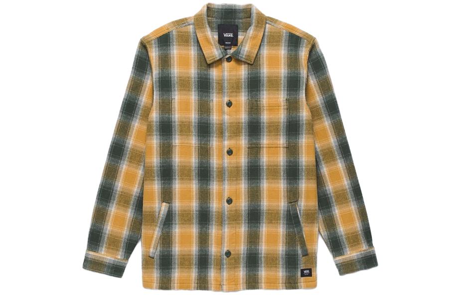 Vans Pemberton Shirts Men s Yellow Polo Collar Moderate Other VN000AASCMJ S