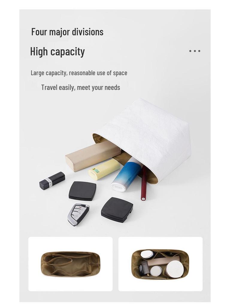 Longxiang Leichte DuPont-Papier-Tasche in Tasche: Innentasche in großen, mittleren und kleinen Größen, stützende Form, wasserdicht, Aufbewahrungstaschen.
