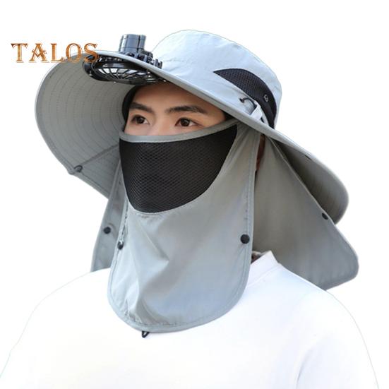 

Рыбацкая шляпа со съемным вентилятором, вращающимся USB-вентилятором, широкополая шляпа от солнца с защитой UPF50+, регулируемая окружность, рыболовная шляпа