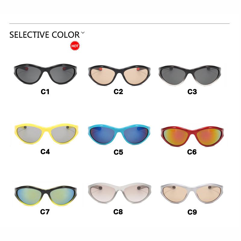 Fashion New Style Y2K Sports Sunglasses Retro Ladies Outdoor Cycling Hip-Hop Uv Protection Sun Glasses
