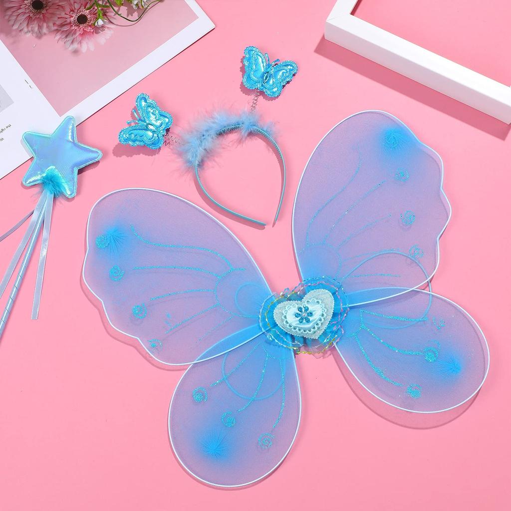 CALLARON Fairy Butterfly Cape Lightweight Perfect for and Parties Kids' Wings, Wings, Style, 42x33cm, 110g, Kids' Costumes, Halloween,