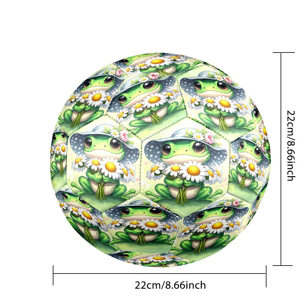 1pc Frog Flowers Size 5 Soccer Ball Professional Lightweight Durable Match Training Football Indoor &Outdoor Sports BallTraining Ball Y60