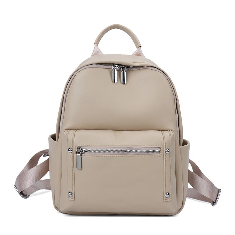New Fashion PU Leather Versatile Large Capacity Backpack for Women, Backpack for College Students, Daily Travel Backpack