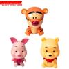 Winnie the Pooh Cake Topper Set: Cute Tigger & Piglet Cartoon Figures for Children's Birthday Cakes