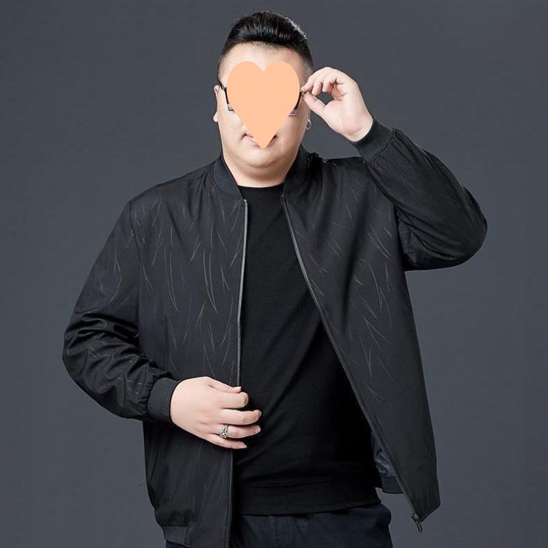 

Plus Size Loose Mid-Aged Men s Casual Thickened Jacket for Spring and Autumn XL for 115-130kg