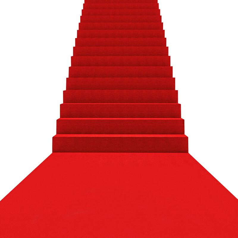 Thickened Red Disposable Event Carpet 2m Wide x 10m Long x 1.5mm Thick