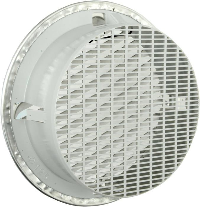Grille d'aération - La ventilazione - GTAP125R - Ronde encastrable - Aluminium - 150 mm