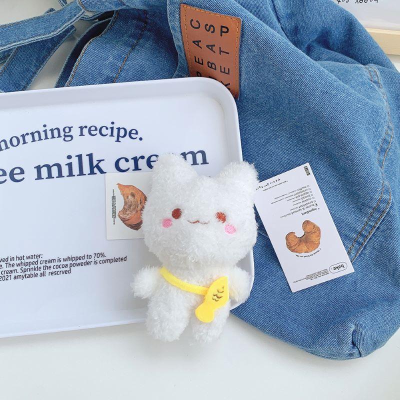 

New Cute Cute Little Rabbit Kitten Plush Doll Creative Doll Grab Machine Doll Children s Holiday Gift Height about 13-15cm