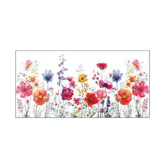 

Colorful Floral Window Sticker Spring Summer Wildflower Static Window Clings Double-Sided Anti-Collision Glass Door S