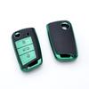 TPU Leather Shell Fob For Volkswagen VW Tiguan SEAT Ateca Leon FR 2 Ibiza Golf 7 ALLTRACK MK7 Skoda Octavia Car Key Case Cover