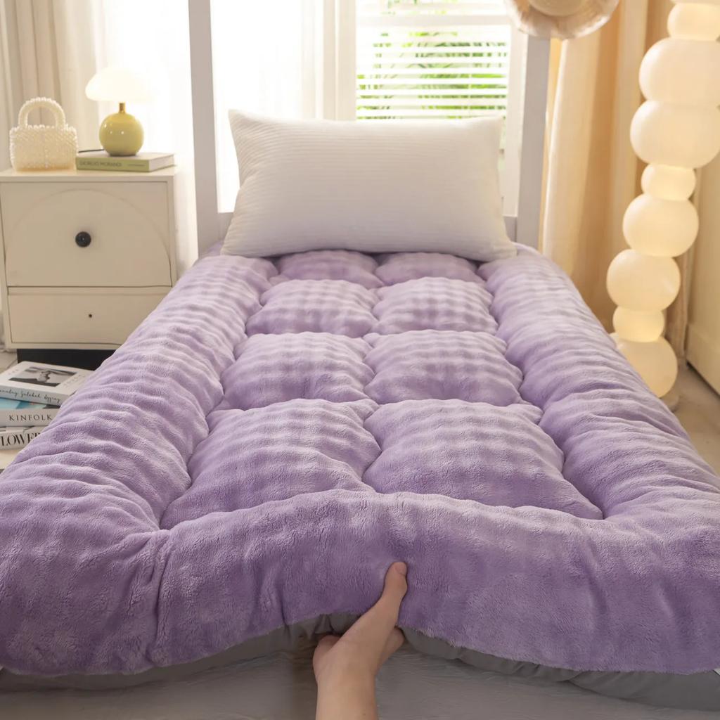 WTEMPO Winter Thickened Plush Bedroom Bed Sheet Tatami Plush Pads Foldable High Quality Soft Mattress School Dormitory Mattress