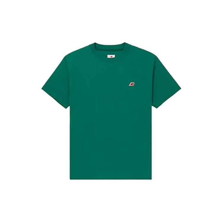 New Balance Made In USA Serie T-Shirts Unisex Grün Rundhals Mäßig Gerader Schnitt MT21543ECS