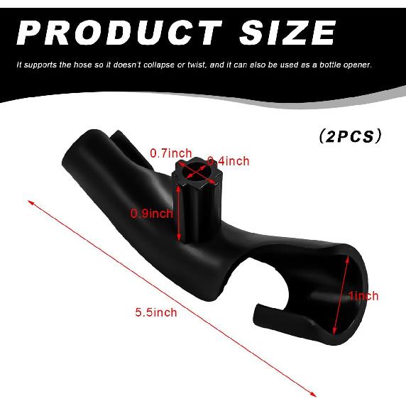 2 PCS Hose Bender for Racing Fuel Tanks, Durable Plastic Hose Bender with X-Shaped Jug Opener Closer, 1" Inside Diameter Hoses Benders for Gas Jugs