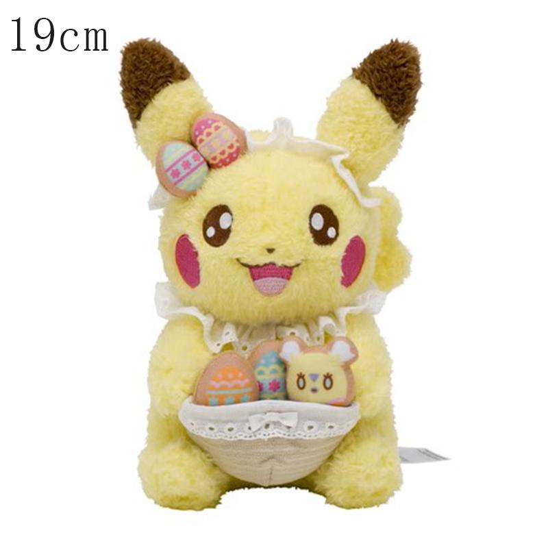 Easter Spring Festival Pokemon Eevee Pikachu Plush Toys Kawaii Scorbunny Ponyta Sylveon Pawmi Plush Doll Xmas Gift For Children