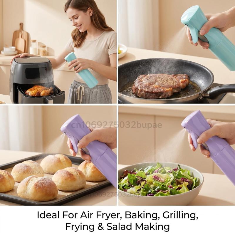 Xiaomi Continuous Spray Oil Spray Bottle Plastic Baking Oil Spray Bottle BBQ Cooking Garden Plant for Hair Salon Daily Moisturizing