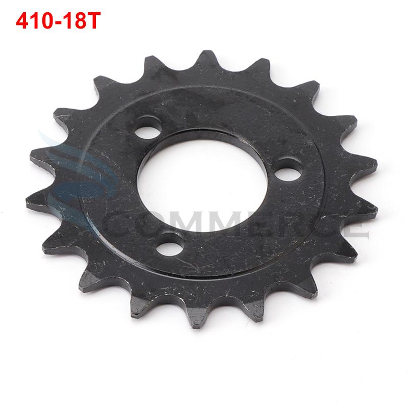 Motorcycle 410 Chain Plate 18T 22T Sprocket 18/22 Tooth Transmission Gear Fit For Electric Scooter Bicycle Bike Accessories 18T