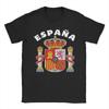 Men National Emblem Seal Symbol Coat of Arms of Spain T Shirt Pure Cotton Tops Short Sleeve Round Collar Tees Big Size TShirt