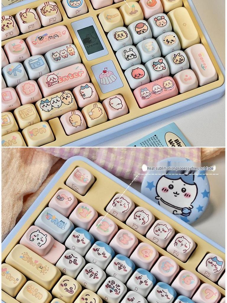 MOA Three Little Ones Theme Custom PBT Keycaps for Mechanical Keyboards