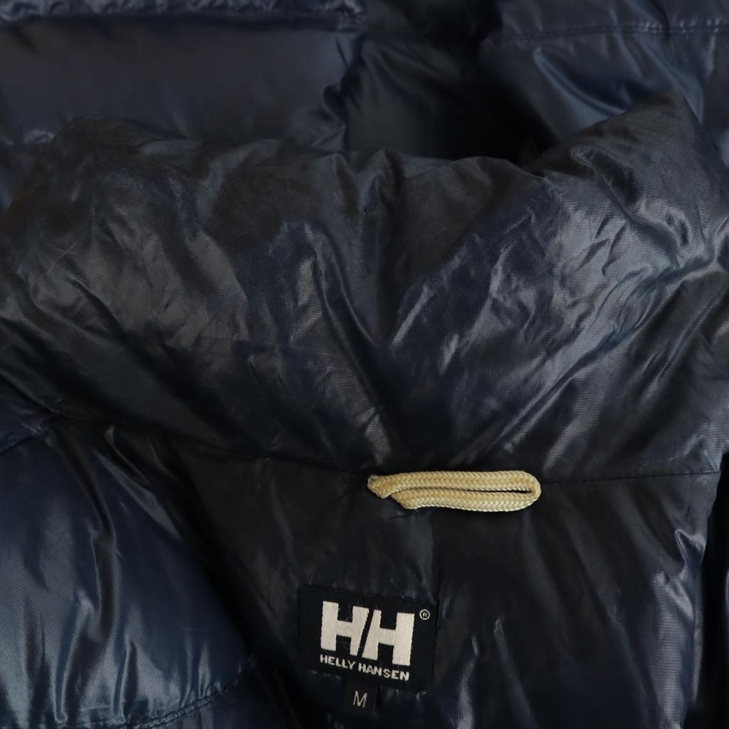 HELLY HANSEN Nylon Down jacket M Navy system Storage bag Men's Used