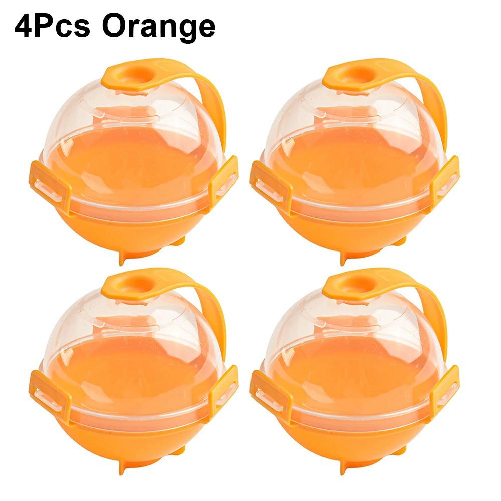 

4Pcs Plastic Ice Cube Mold 5cm Ice Mould for Bar Tool Kitchen Gadget Accessories 4Pcs Orange