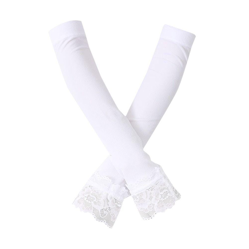 

Arm Guard Arm Cover Long Gloves Ice Silk Sleeves Sunscreen Sleeves Arm Sleeves белый