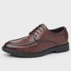 Men's Hand-Scratched Leather Shoes for Spring & Autumn - Business, Casual, Wedding, British & Korean Styles
