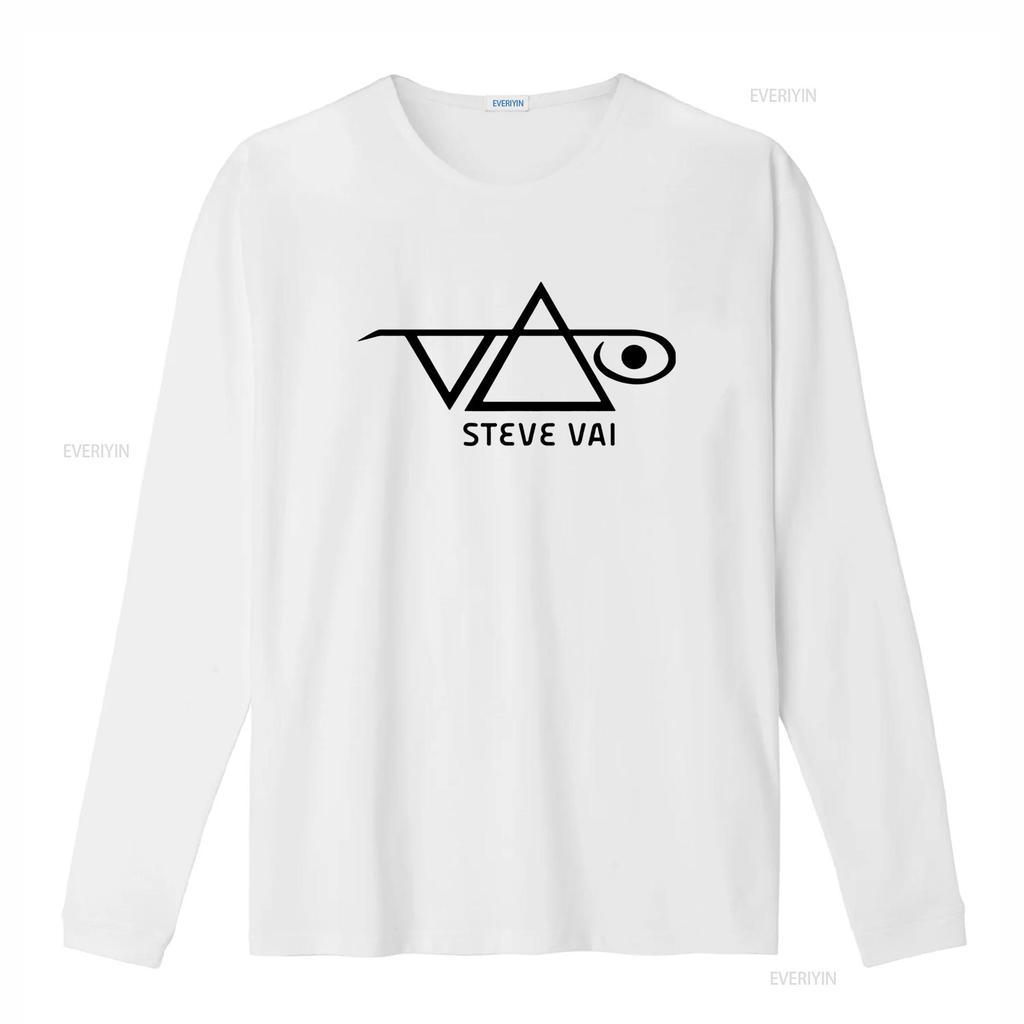 Steve Vai Logo T Shirt Licensed Rock N Roll Music Guitarist Band Black Vintage Washed Casual Designer Clothes Versatile Graphic