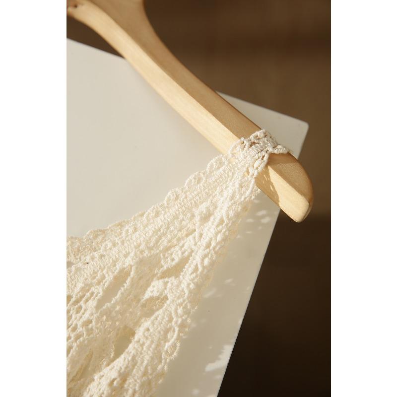 DIMANAF 2024 New Dress Women Knitting Lace Long Hollow Out Sexy Vest O-Neck Hollow Summer Style Tops Tees Loose Basic Black