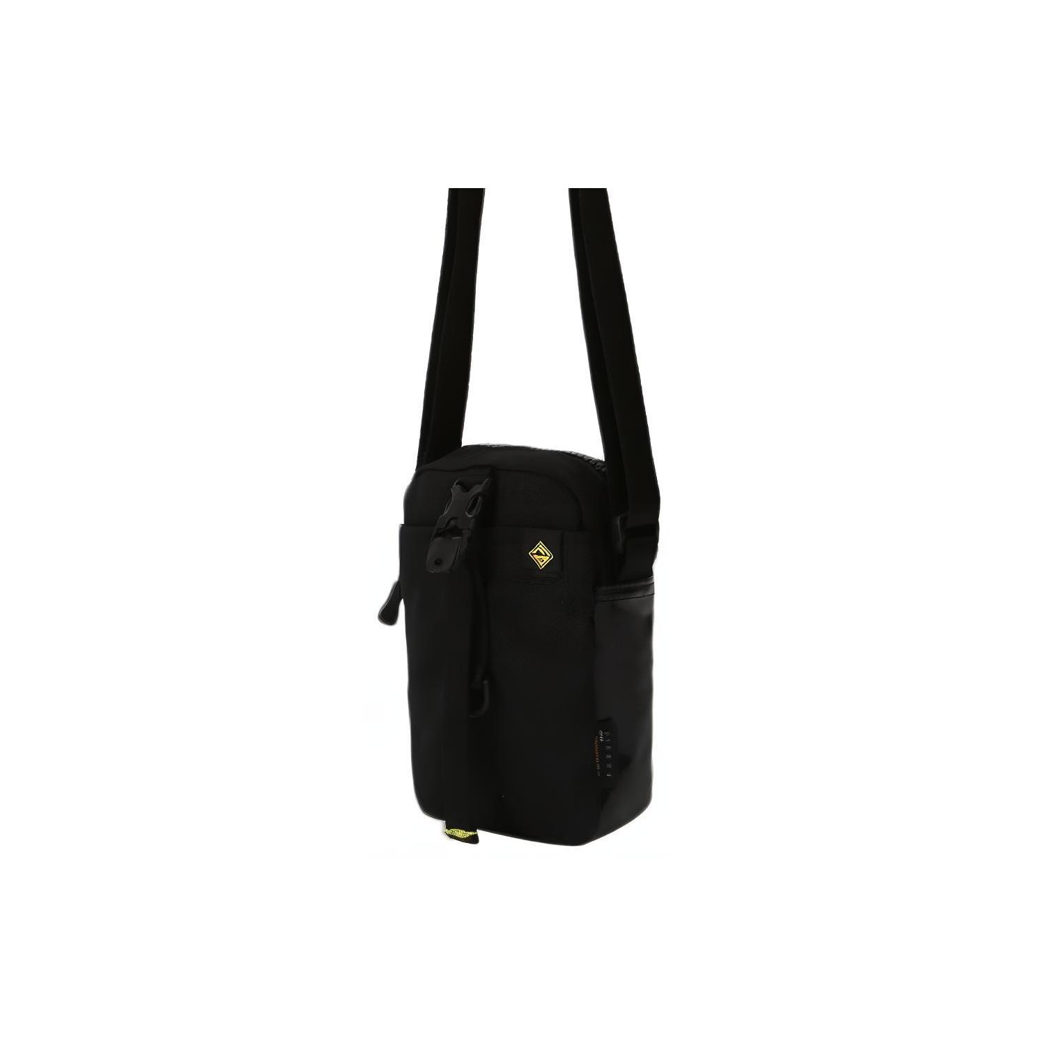 

New Converse Polyamide With Polyester Small Square Bag Shoulder Bag, Crossbody Bag Regular Unisex Black 10020230-A01 10.9*4.6*16.5CM