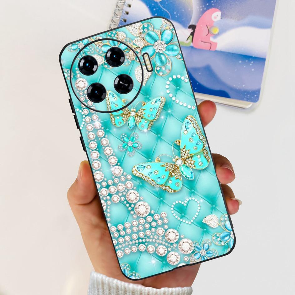Für Tecno Spark 20 Pro+ KJ7 Hülle 2024 Süßes Herz Dinosaurier Cartoon Stoßfest Weiche Hülle Für Tecno Spark 20 Pro Plus Etui Funda