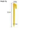 Yellow Plastic Ground Stakes for Greenhouse, Shade Nets, Inflatable Sofas, and Beach Mats - Windproof and In Stock
