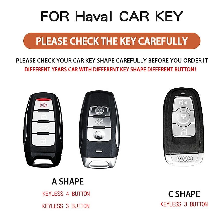 Bilnøkkeldeksel for Great Wall Haval Jolion H6 H7 H4 H9 F5 F7 F7X F7H H2S GMW Dargo Jolion Tilbehør 2022