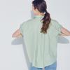 WEDNESDAY DELIGHT Sleeve Roll-Up Blouse_Mint