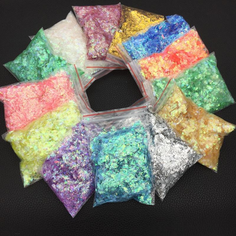 13 Colors 20g Crystal Glue Slime Sealer: Candy, Shredded Paper, Shell Paper Decoration DIY Material