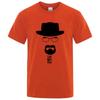 Summer Mens  Knit TShirt Top Quality 100 Cotton Breaking Bad Print For Men Oneck Cool Casual Loose Hip Hop Male Tee Top