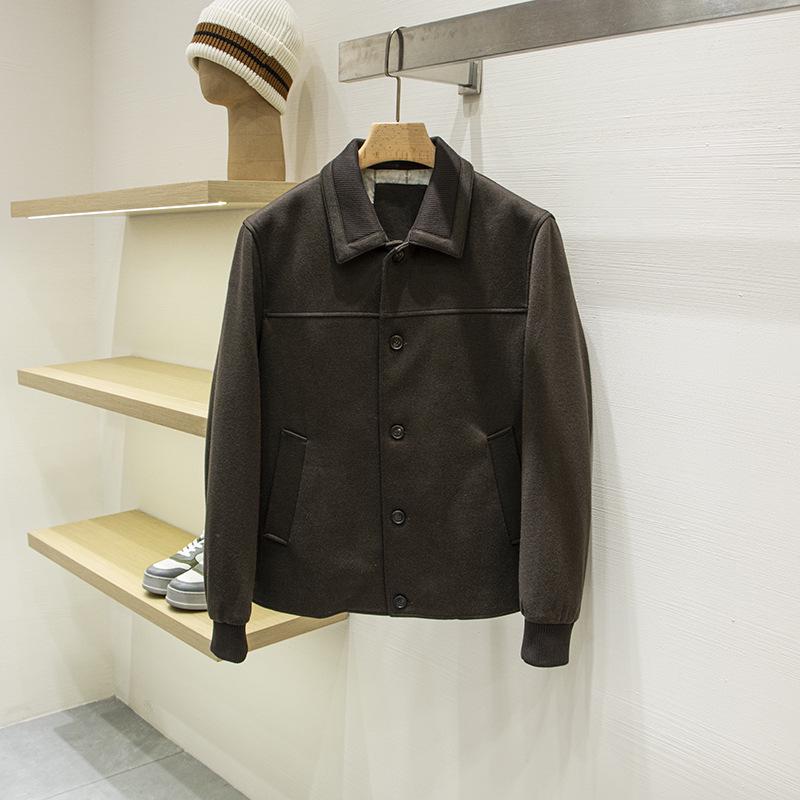 

LP Edition: Autumn/Winter Men s Business Casual Wool Lapel Jacket Double Extra Large кавовий
