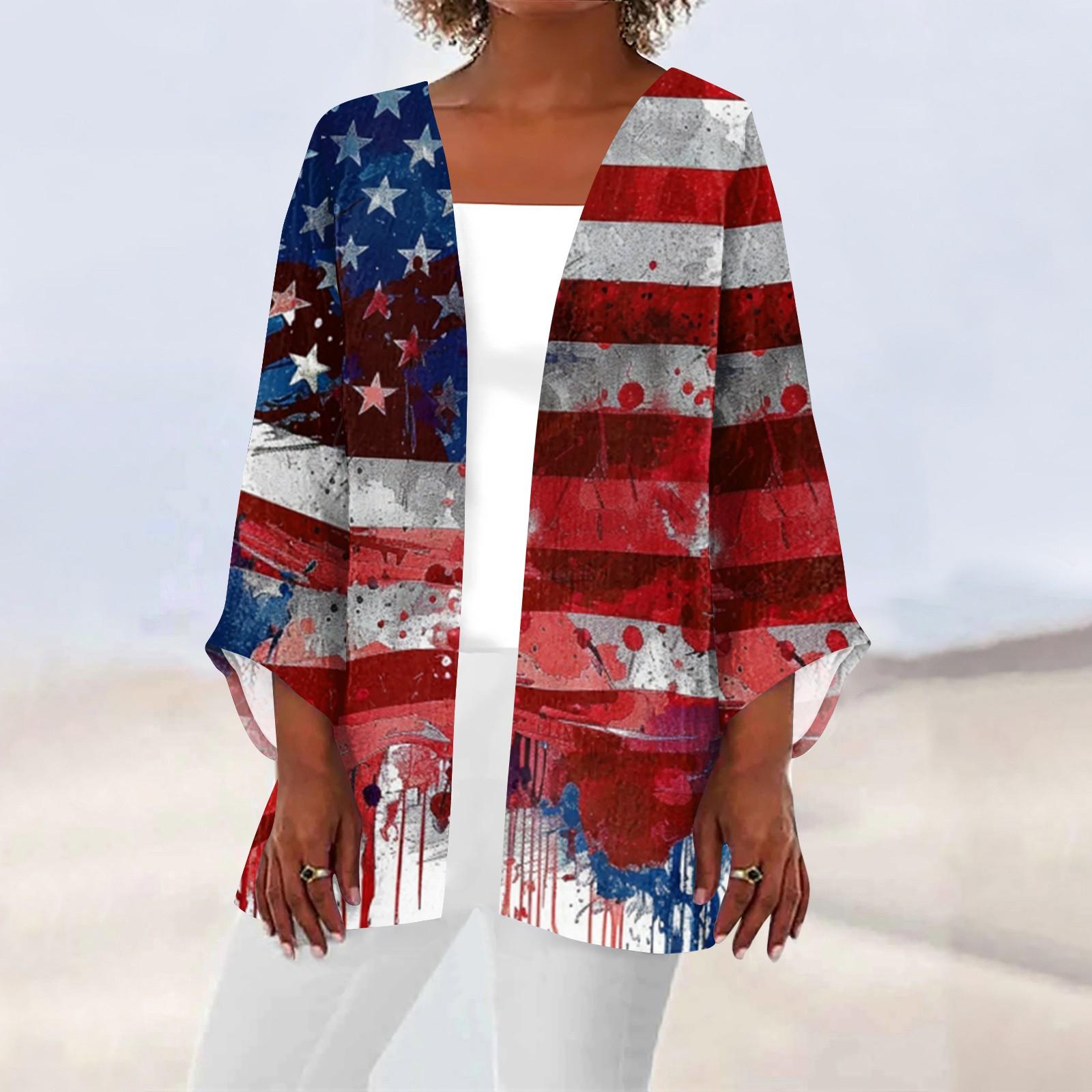 

Женская повседневная модная легкая куртка средней длины с принтом, кардиган S киноварь