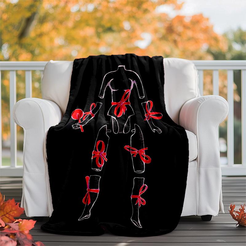 Dexter Flannel Blanket Soft Warm All-Season Throw, Design for Camping, Car Travel, Hiking Sofa, Bed, Office Perfect Gift for Parties