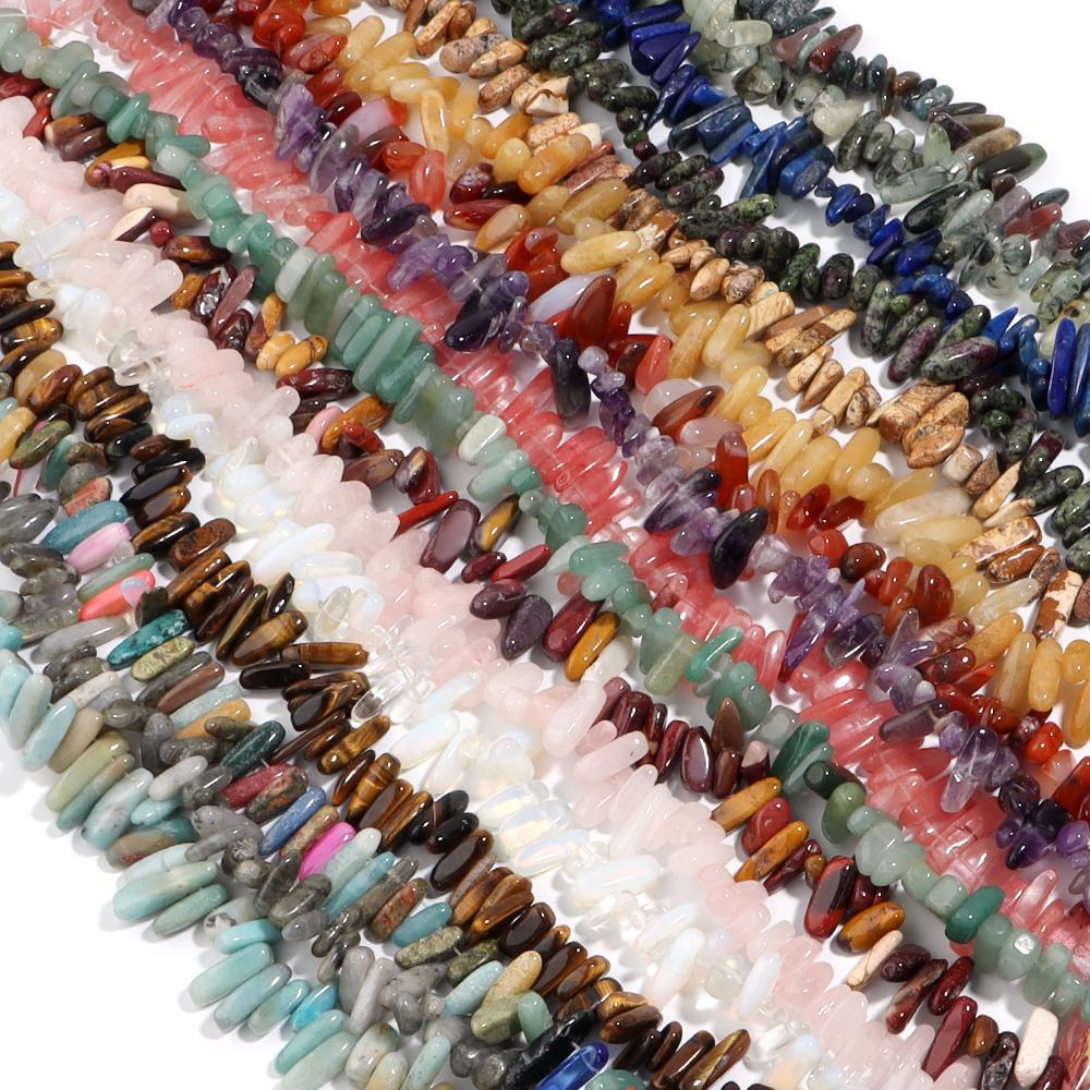 Natural Chips Stone Beads Irregular Gravel Beads Crystal Agate Jade Lava Loose Bead For Making Bracelet Necklace Jewelry Finding